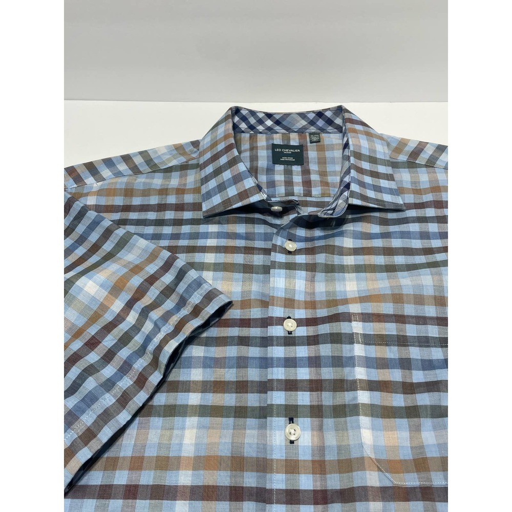 Leo Chevalier Short Sleeve Button Up Size‎ XL EUC
